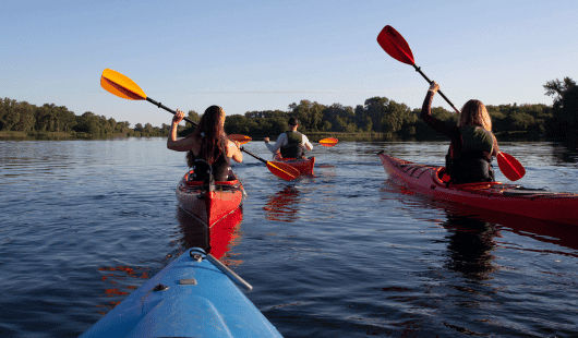 activité groupe kayak  croisiere solo