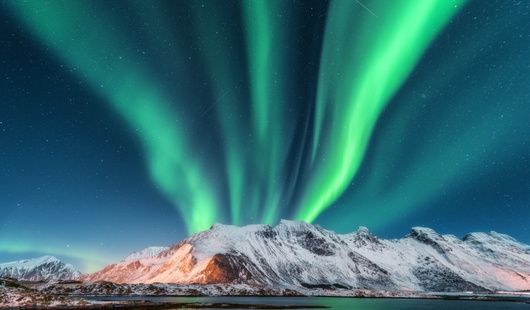 Les aurores boréales dans les îles Lofoten