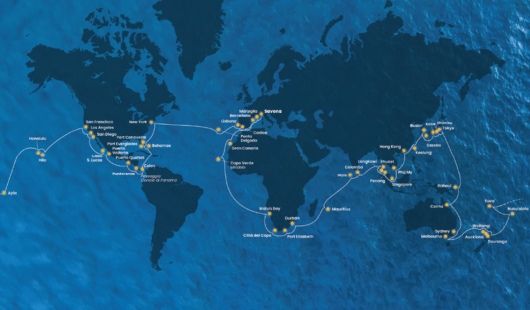 itineraire tour du monde costa 2028